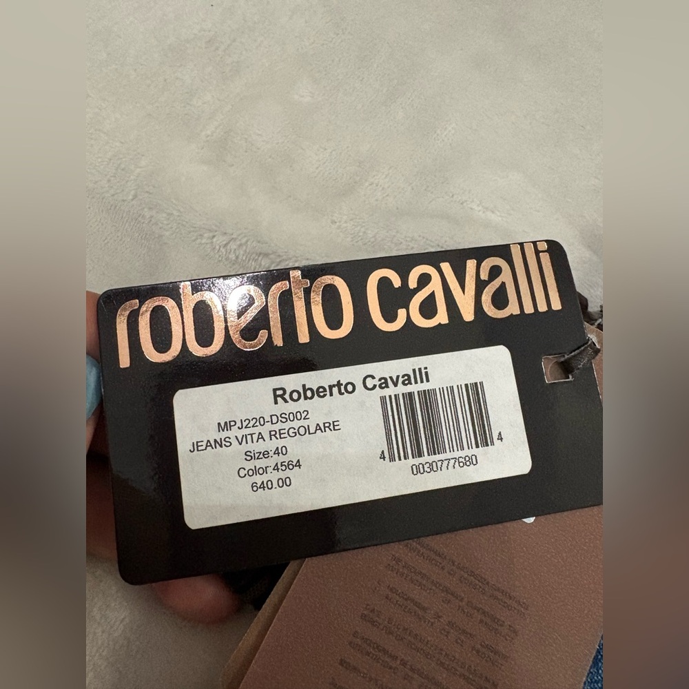 Classic Roberto Cavalli Women's Blue Bootcut Jeans - Picture 4 of 4